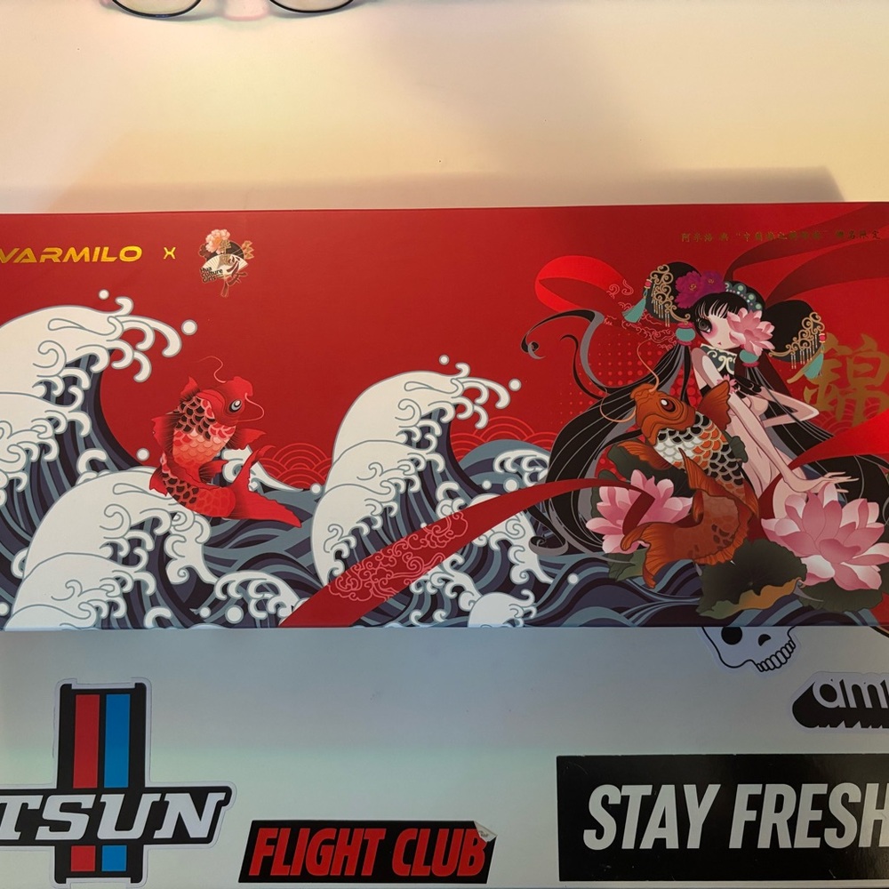 Varmilo x Ducky Red and White Keyboard